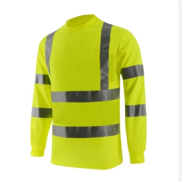 Orange warning shirt, flexible reflectors