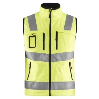 Yellow vest with hanging pockets, Yellow vest with hanging pockets