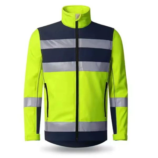 High-Vis Stretch Work Wear softshell jacket